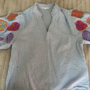 SEASHELL BLOUSE SZ M